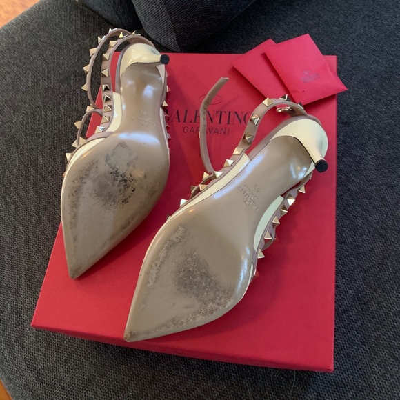 Valentino Rockstud Slingback Pump 100MM - Picture 4 of 5